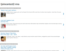 Tablet Screenshot of ijoincontest2-mra.blogspot.com