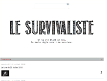 Tablet Screenshot of lesurvivaliste.blogspot.com