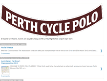 Tablet Screenshot of perthcyclepolo.blogspot.com