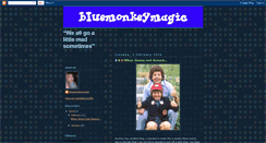 Desktop Screenshot of bluemonkeymagic.blogspot.com