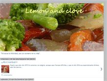 Tablet Screenshot of lemonandclove.blogspot.com