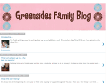 Tablet Screenshot of greensidesfamily.blogspot.com