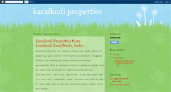 Desktop Screenshot of karaikudiproperties.blogspot.com