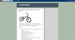 Desktop Screenshot of completebikes.blogspot.com