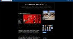 Desktop Screenshot of fiftyfiftybrewing.blogspot.com