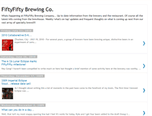 Tablet Screenshot of fiftyfiftybrewing.blogspot.com