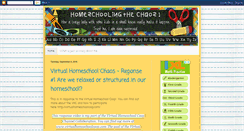 Desktop Screenshot of homeschoolingchaos.blogspot.com