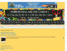 Tablet Screenshot of homeschoolingchaos.blogspot.com
