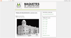 Desktop Screenshot of maquetesdearquitectura.blogspot.com