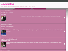 Tablet Screenshot of iamtalkative.blogspot.com
