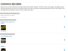 Tablet Screenshot of chiswickrecords.blogspot.com