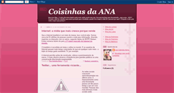 Desktop Screenshot of coisinhas-ana.blogspot.com