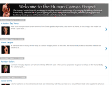 Tablet Screenshot of humancanvasproject.blogspot.com