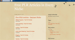 Desktop Screenshot of free-plrarticles.blogspot.com