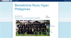 Desktop Screenshot of benedictinenunsviganphilippines.blogspot.com