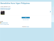 Tablet Screenshot of benedictinenunsviganphilippines.blogspot.com