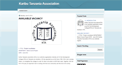 Desktop Screenshot of kaributanzaniaassociation.blogspot.com