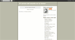 Desktop Screenshot of elcarozodelasuntoestutemor.blogspot.com