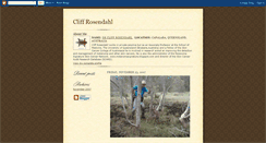 Desktop Screenshot of cliffrosendahl.blogspot.com