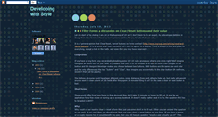 Desktop Screenshot of developingwithstyle.blogspot.com