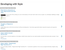 Tablet Screenshot of developingwithstyle.blogspot.com
