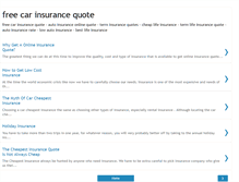 Tablet Screenshot of freecar-insurance-quote.blogspot.com