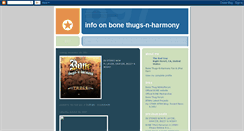 Desktop Screenshot of infobonethugsnharmony.blogspot.com