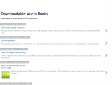 Tablet Screenshot of downloadable-audio-books.blogspot.com