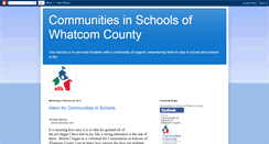 Desktop Screenshot of communitiesinschoolswhatcomcounty.blogspot.com
