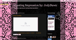 Desktop Screenshot of alastingimpressionbyjodydawn.blogspot.com
