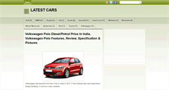 Desktop Screenshot of latestcarindia.blogspot.com