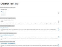 Tablet Screenshot of chestnutparkinfo.blogspot.com