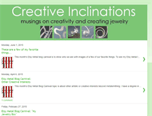 Tablet Screenshot of creativeinclinations.blogspot.com
