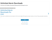 Tablet Screenshot of free-unlimited-movie-downloads.blogspot.com