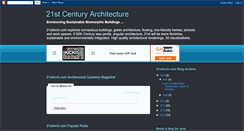 Desktop Screenshot of 21stcenturyarchitecture.blogspot.com