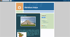 Desktop Screenshot of literaturamaya.blogspot.com