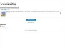 Tablet Screenshot of literaturamaya.blogspot.com