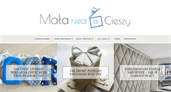 Desktop Screenshot of mala-rzecz-a-cieszy.blogspot.com