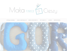 Tablet Screenshot of mala-rzecz-a-cieszy.blogspot.com