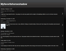 Tablet Screenshot of myfavoritehorseshadow.blogspot.com