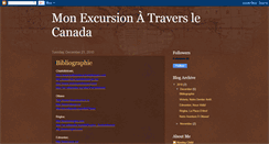 Desktop Screenshot of excursion-canada.blogspot.com