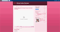 Desktop Screenshot of brinjalindian-recipes.blogspot.com