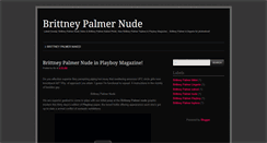 Desktop Screenshot of brittneypalmernude.blogspot.com