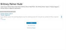 Tablet Screenshot of brittneypalmernude.blogspot.com