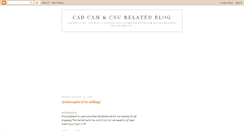 Desktop Screenshot of cadcamworld.blogspot.com