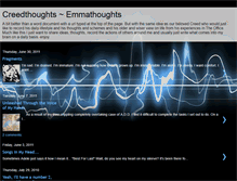 Tablet Screenshot of creedthoughts-emmathoughts.blogspot.com