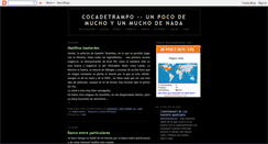 Desktop Screenshot of cocadetrampo.blogspot.com