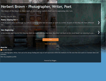 Tablet Screenshot of herbertbrownphotography.blogspot.com