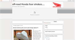 Desktop Screenshot of hondafourstrokes.blogspot.com