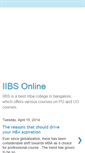 Mobile Screenshot of iibsbangalore.blogspot.com